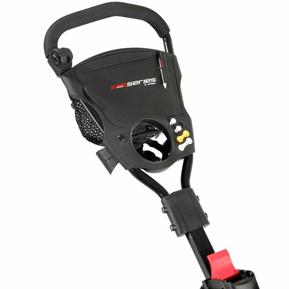 Masters Golf 5 Series 3-Wheel Push Trolley – White 3 Masters Golf 5 Series 3-Wheel Push Trolley – White - Image 3