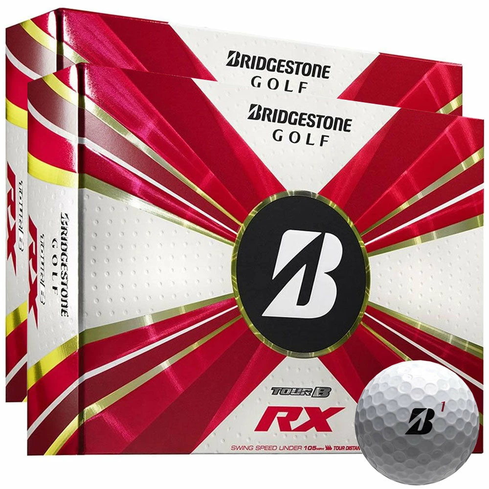 Bridgestone Tour B RX Golf Balls - White - Double Dozen 1 Bridgestone Tour B RX Golf Balls - White - Double Dozen