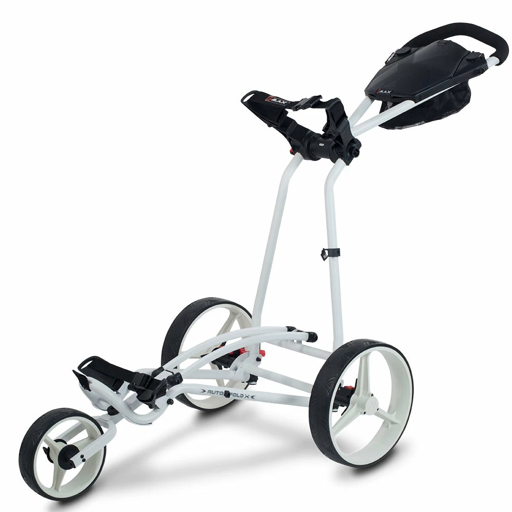Big Max Autofold X 3-Wheel Push Trolley - White 1 Big Max Autofold X 3-Wheel Push Trolley - White