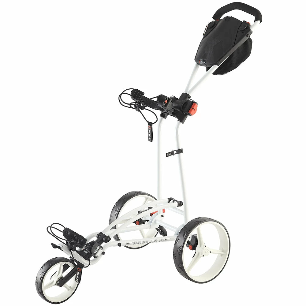Big Max Autofold FF 3-Wheel Push Trolley - White 1 Big Max Autofold FF 3-Wheel Push Trolley - White