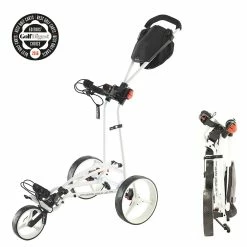 Big Max Autofold FF 3-Wheel Push Trolley - White 5 Big Max Autofold FF 3-Wheel Push Trolley - White -Golf Balls Sales Store big max autofold ff 3 wheel push trolley white 3
