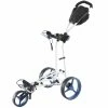 Big Max Autofold FF 3-Wheel Push Trolley - White/Cobalt