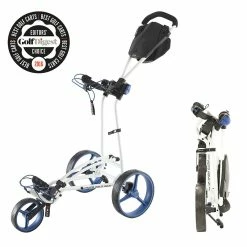 Big Max Autofold FF 3-Wheel Push Trolley - White/Cobalt -Golf Balls Sales Store big max autofold ff 3 wheel push trolley whitecobalt 3