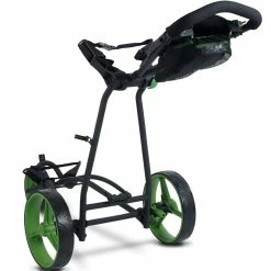 Big Max Autofold X 3-Wheel Push Trolley - Black/Lime -Golf Balls Sales Store big max autofold x 3 wheel push trolley blacklime 3