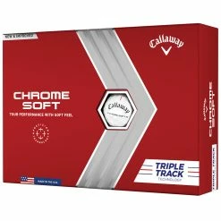 Callaway Chrome Soft Triple Track Golf Balls - White - 12 Pack -Golf Balls Sales Store chrome soft triple track white 6