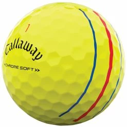Callaway Chrome Soft Triple Track Golf Balls - Yellow - 12 Pack -Golf Balls Sales Store chrome soft triple track yellow 4