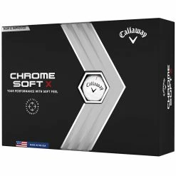 Callaway Chrome Soft X Golf Balls - White - 12 Pack -Golf Balls Sales Store chrome soft x white 5