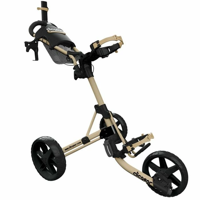 Clicgear 4.0 3-Wheel Push Trolley - Army Brown 2 Clicgear 4.0 3-Wheel Push Trolley - Army Brown - Image 2