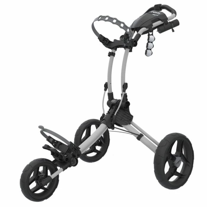Clicgear Rovic RV1C Compact 3-Wheel Push Trolley - Arctic White/Black 4 Clicgear Rovic RV1C Compact 3-Wheel Push Trolley - Arctic White/Black - Image 4