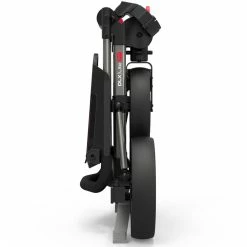 PowaKaddy DLX-Lite FF 3-Wheel Push Trolley - Gunmetal/Red Trim -Golf Balls Sales Store dlx lite red 3