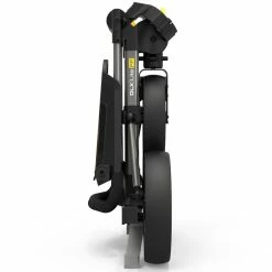 PowaKaddy DLX-Lite FF 3-Wheel Push Trolley - Gunmetal/Yellow Trim -Golf Balls Sales Store dlx lite yellow 3