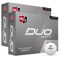 Wilson Staff DUO Soft+ Golf Balls - White - 3 For 2! -Golf Balls Sales Store duo soft double dozen hero 1 1