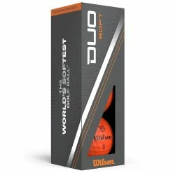 Wilson Staff Duo Soft Golf Balls - Orange - 12 Pack -Golf Balls Sales Store duo soft orange 3