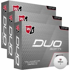 Wilson Staff DUO Soft+ Golf Balls - White - 3 For 2! -Golf Balls Sales Store duo soft triple dozen 1