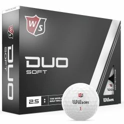 Wilson Staff Duo Soft Golf Balls - White - 12 Pack