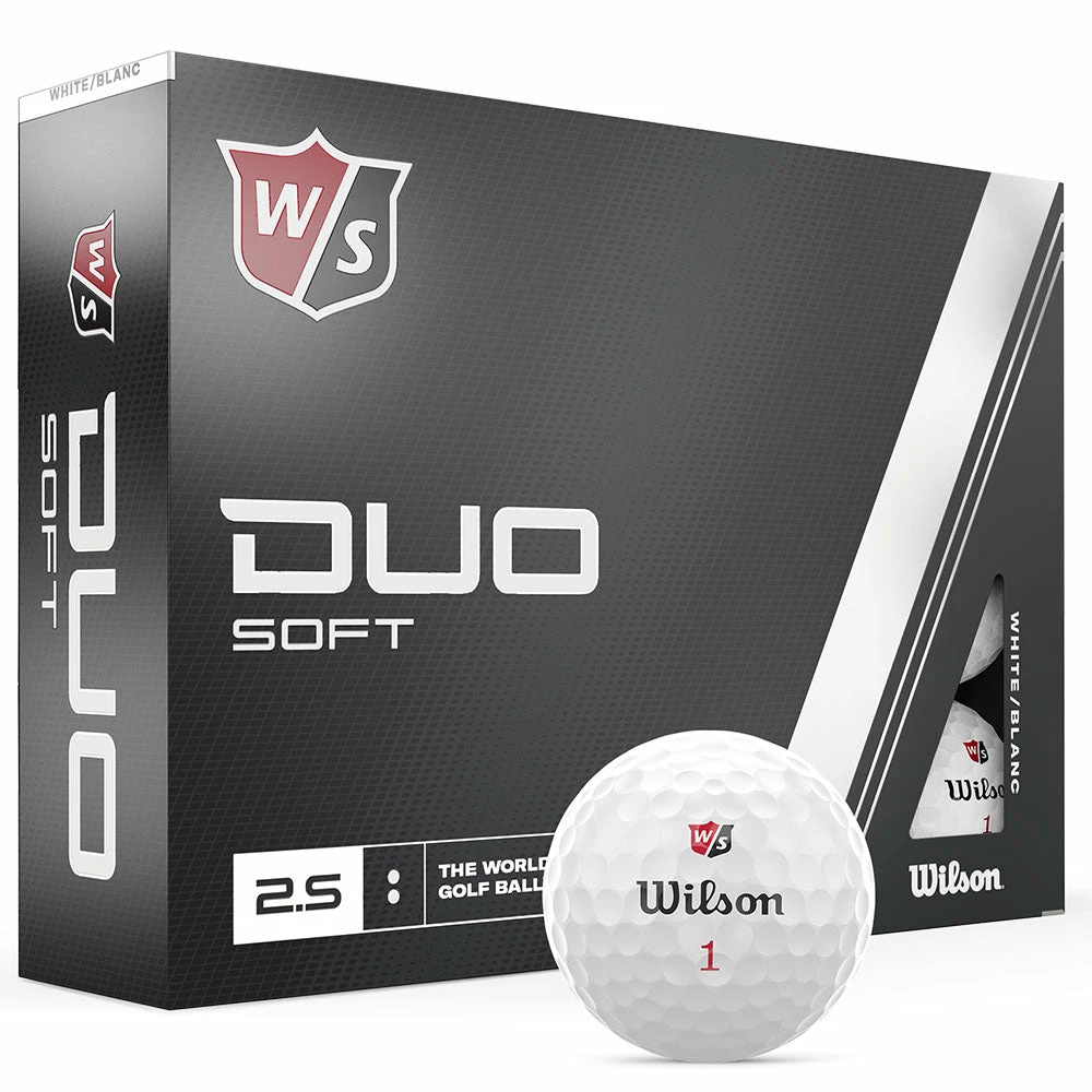 Wilson Staff Duo Soft Golf Balls - White - 12 Pack 1 Wilson Staff Duo Soft Golf Balls - White - 12 Pack