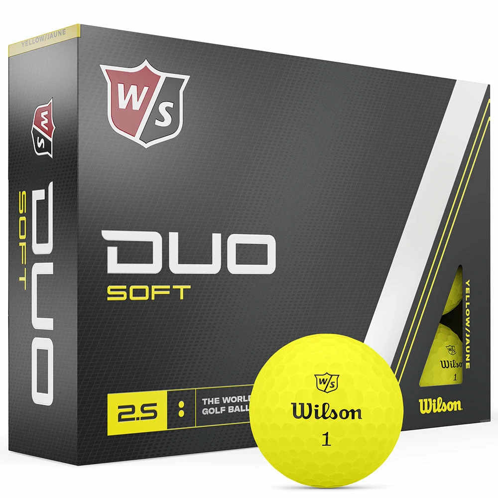 Wilson Staff Duo Soft Golf Balls - Yellow - 12 Pack 1 Wilson Staff Duo Soft Golf Balls - Yellow - 12 Pack