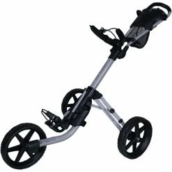Fastfold Mission 5.0 3-Wheel Push Trolley - Matt Grey/Black