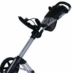 Fastfold Mission 5.0 3-Wheel Push Trolley - Matt Grey/Black -Golf Balls Sales Store fastfold mission 5.0 3 wheel push trolley matt grey black 4