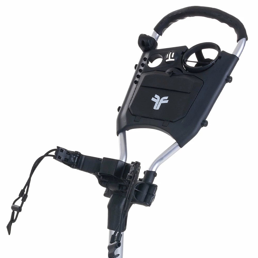 Fastfold Slim 3-Wheel Push Trolley - Silver/Black 2 Fastfold Slim 3-Wheel Push Trolley - Silver/Black - Image 2