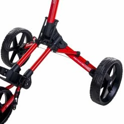 Fastfold Square 3-Wheel Push Trolley - Red/Black 6 Fastfold Square 3-Wheel Push Trolley - Red/Black -Golf Balls Sales Store fastfold square 3 wheel push trolley redblack 3