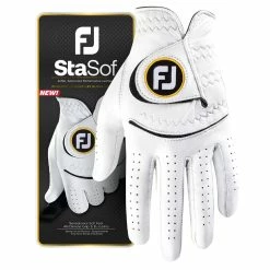 FootJoy StaSof Glove - Pearl/Black -Golf Balls Sales Store footjoy stasof glove pearl 4