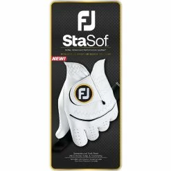 FootJoy StaSof Glove - Pearl/Black -Golf Balls Sales Store footjoy stasof glove pearl 5