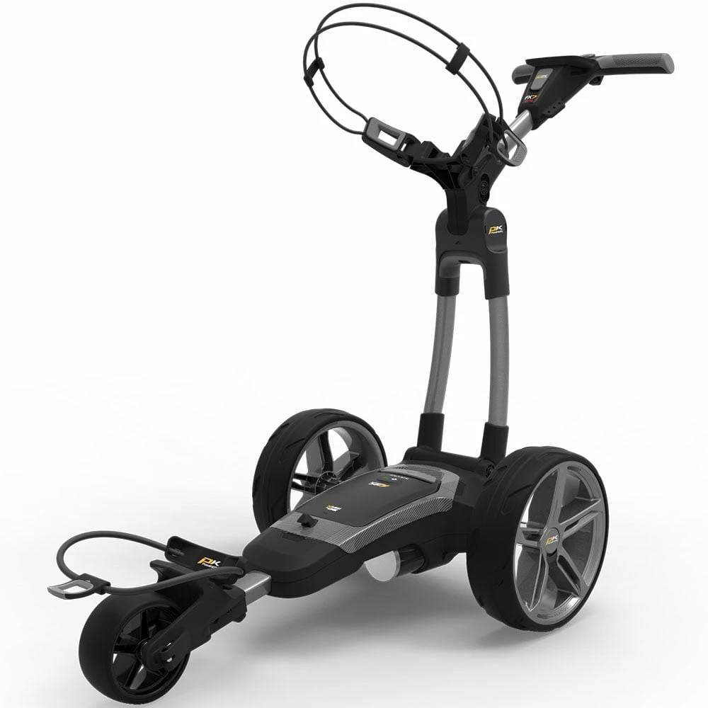 PowaKaddy FX7 GPS Electric Trolley - Gunmetal 1 PowaKaddy FX7 GPS Electric Trolley - Gunmetal