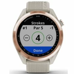 Garmin Approach S42 Golf GPS Watch - Rose Gold/Sand -Golf Balls Sales Store garmin approach s42 golf gps watch rose goldsand 10