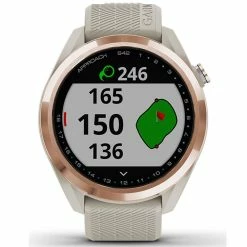 Garmin Approach S42 Golf GPS Watch - Rose Gold/Sand -Golf Balls Sales Store garmin approach s42 golf gps watch rose goldsand 13