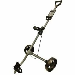Glide-Tek 2-Wheel Pull Trolley - Silver/ Gunmetal Black 2.0