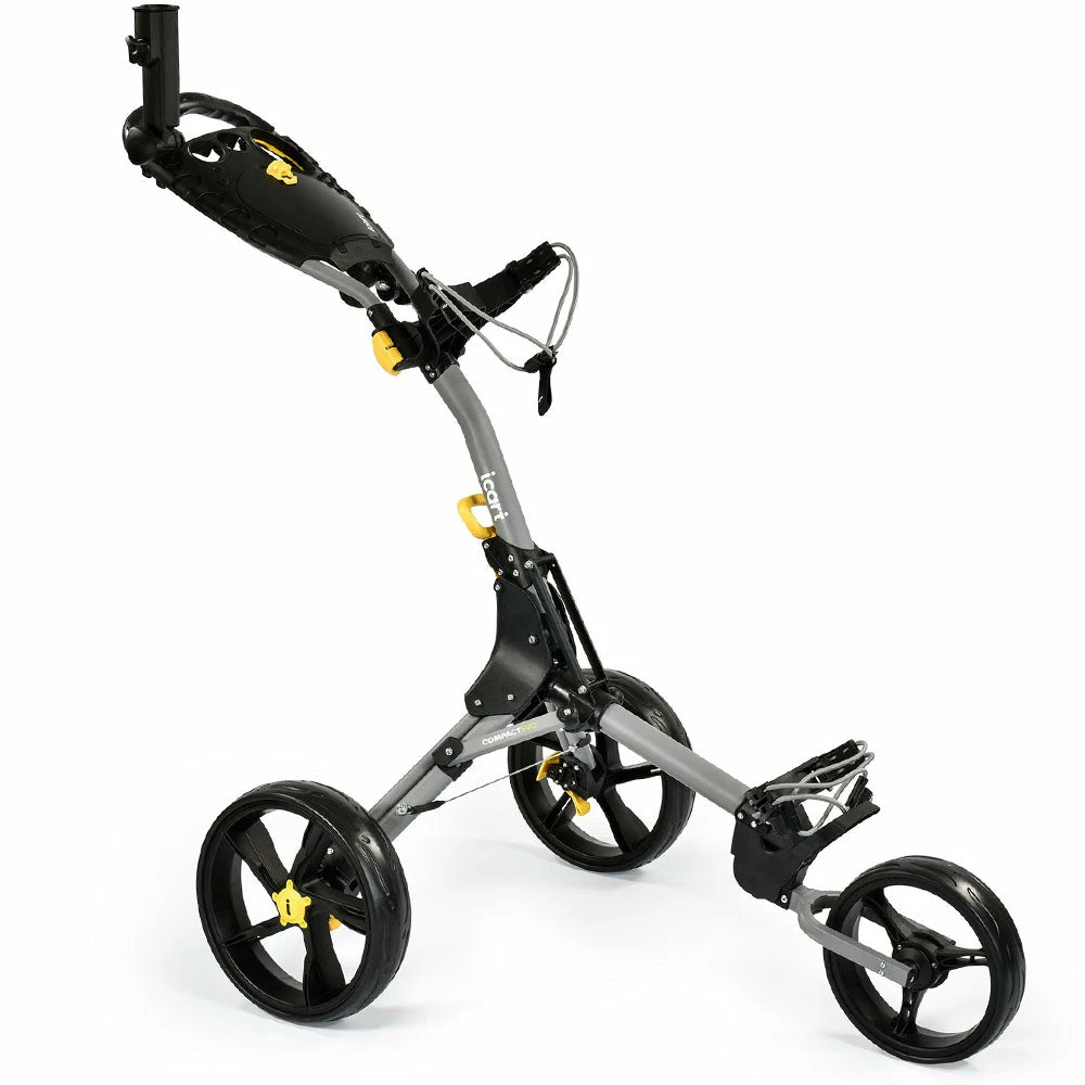ICart Compact Evo 3-Wheel Push Trolley - Grey/Black 1 ICart Compact Evo 3-Wheel Push Trolley - Grey/Black