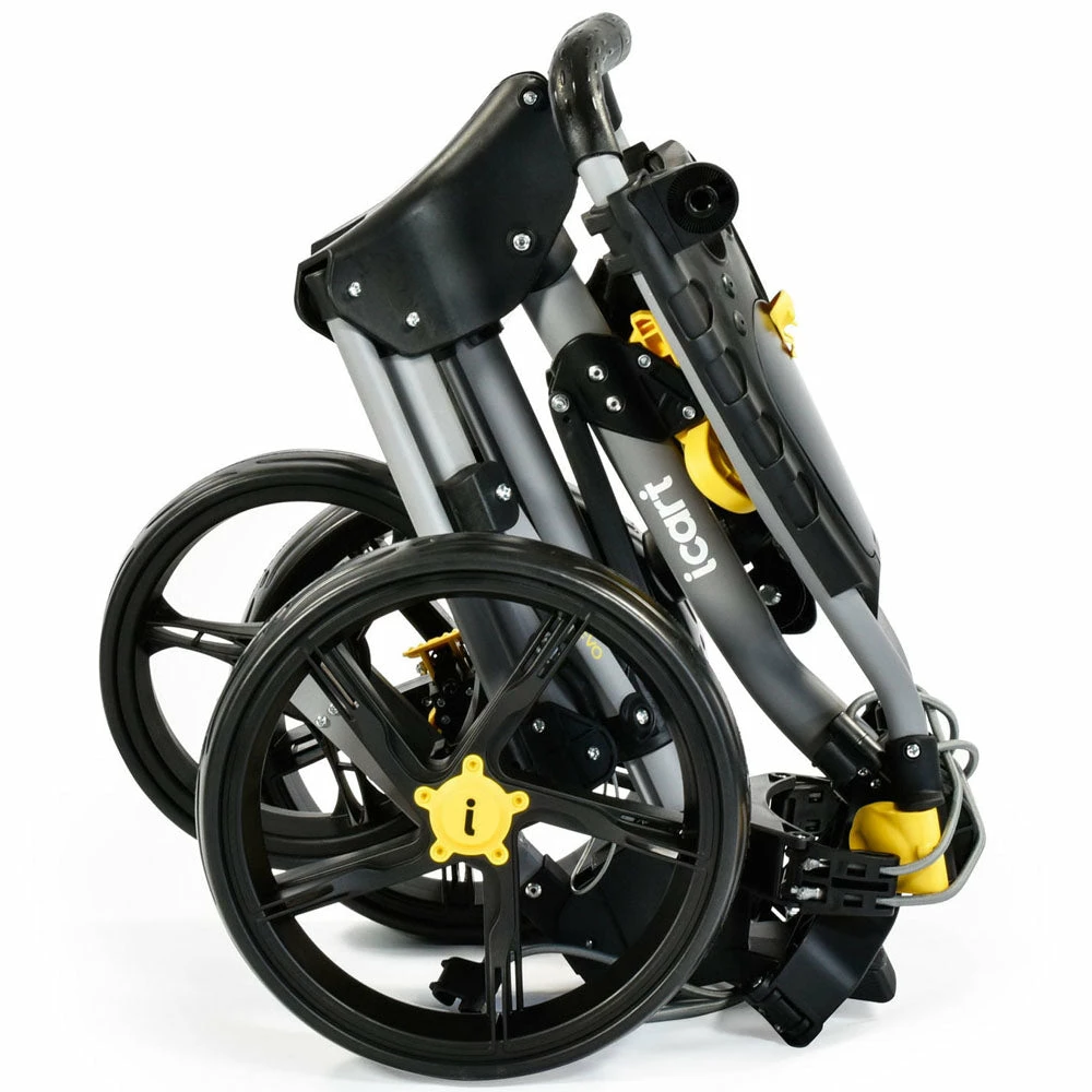 ICart Compact Evo 3-Wheel Push Trolley - Grey/Black 2 ICart Compact Evo 3-Wheel Push Trolley - Grey/Black - Image 2