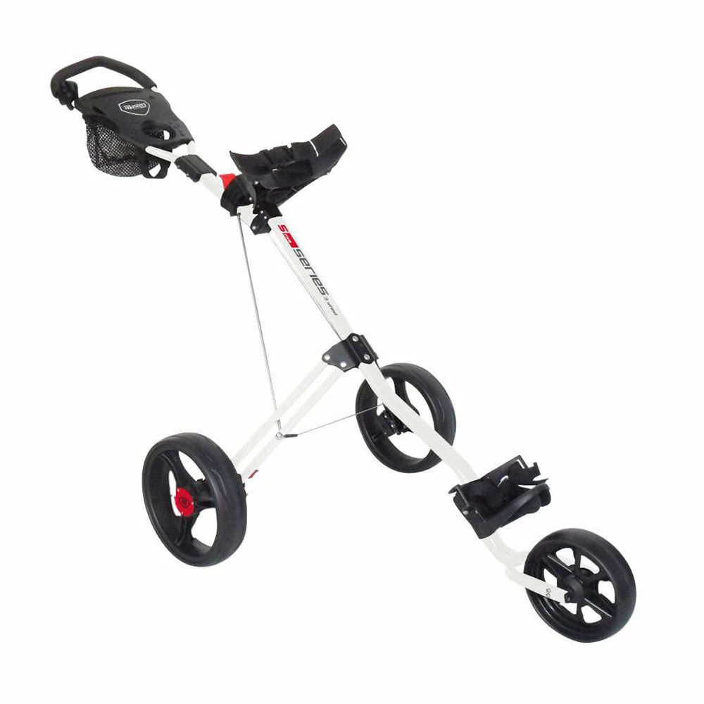 Masters Golf 5 Series 3-Wheel Push Trolley – White 1 Masters Golf 5 Series 3-Wheel Push Trolley – White