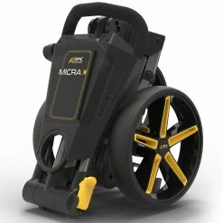 PowaKaddy Micra 3-Wheel Push Trolley - Gunmetal/Yellow 7 PowaKaddy Micra 3-Wheel Push Trolley - Gunmetal/Yellow -Golf Balls Sales Store powakaddy micra yellow 2