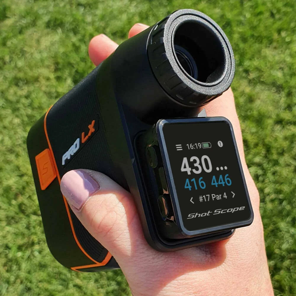 Shot Scope PRO LX+ Laser Rangefinder And H4 Handheld GPS - Orange 7 Shot Scope PRO LX+ Laser Rangefinder And H4 Handheld GPS - Orange - Image 7