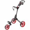 SkyMax Cube 3 3-Wheel Push Trolley - Charcoal/Red