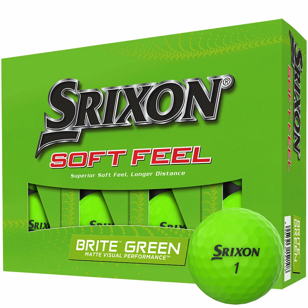 Srixon Soft Feel Golf Balls - Brite Green - 12 Pack 1 Srixon Soft Feel Golf Balls - Brite Green - 12 Pack