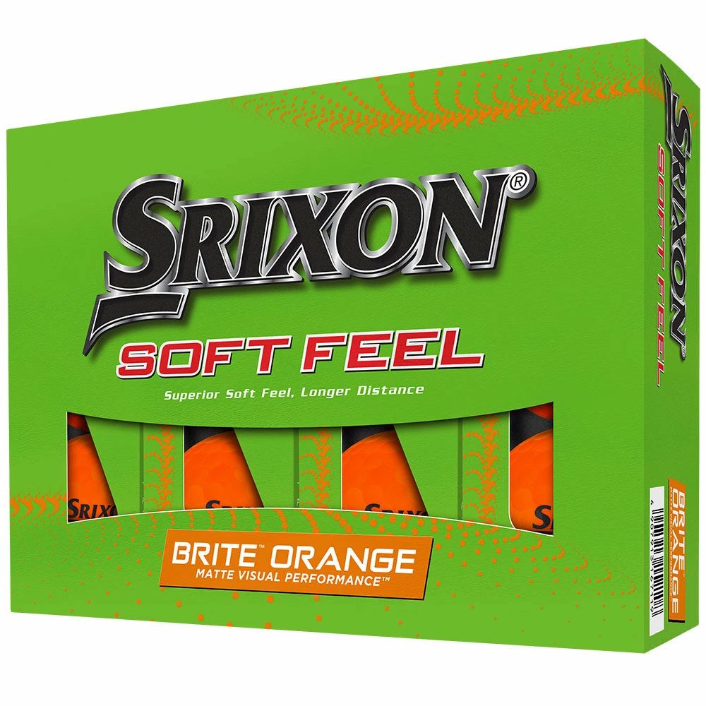 Srixon Soft Feel Golf Balls - Brite Orange - 12 Pack 4 Srixon Soft Feel Golf Balls - Brite Orange - 12 Pack - Image 4