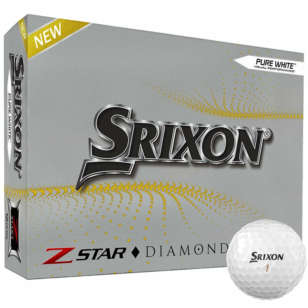 Srixon Z-Star Diamond Golf Balls - Pure White - 12 Pack 1 Srixon Z-Star Diamond Golf Balls - Pure White - 12 Pack