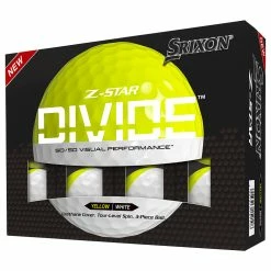 Srixon Z-Star Divide Golf Balls - White/Yellow - 12 Pack -Golf Balls Sales Store srixon z star divide golf balls whiteyellow 10