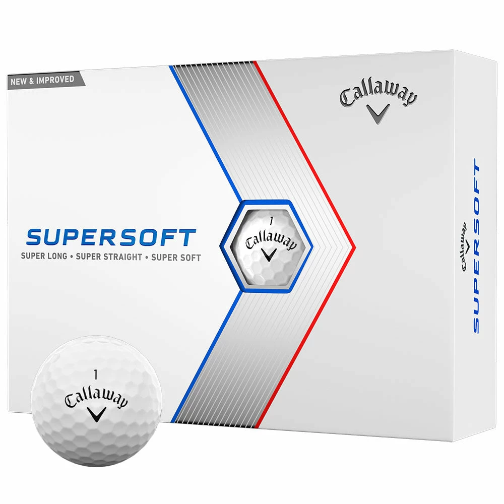 Callaway Supersoft Golf Balls - White - 12 Pack 1 Callaway Supersoft Golf Balls - White - 12 Pack