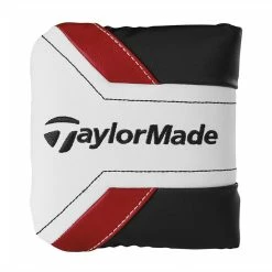 TaylorMade Mallet Headcover - White/Black/Red -Golf Balls Sales Store taylormade mallet headcover white black red 6