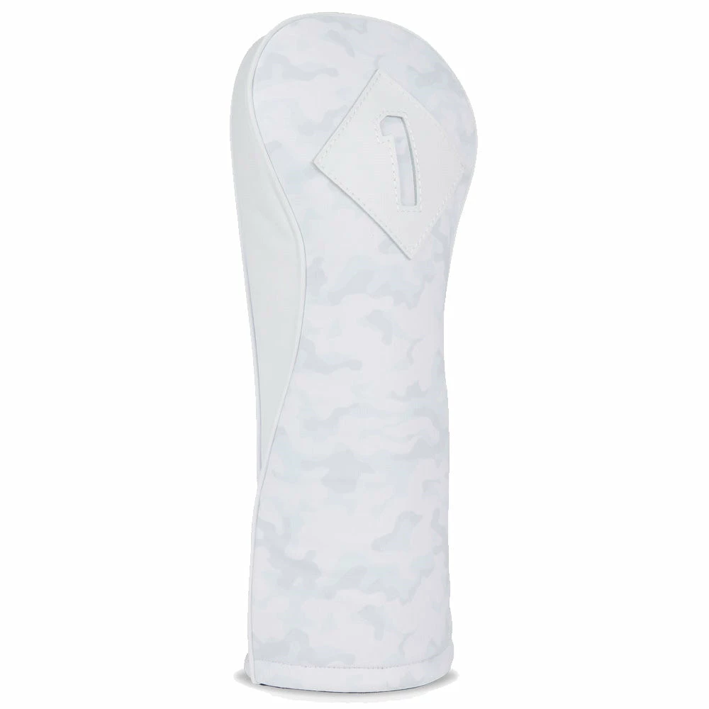 Titleist 3 Panel Leather Driver Headcover - White/Camo 2 Titleist 3 Panel Leather Driver Headcover - White/Camo - Image 2