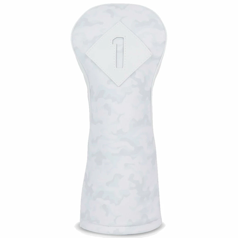 Titleist 3 Panel Leather Fairway Wood Headcover - White/Camo 3 Titleist 3 Panel Leather Fairway Wood Headcover - White/Camo - Image 3