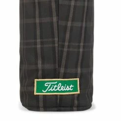 Titleist Barrel Leather Performance Shamrock Driver Headcover - Black/Plaid -Golf Balls Sales Store titleist barrel leather performance shamrock driver headcover black plaid 4