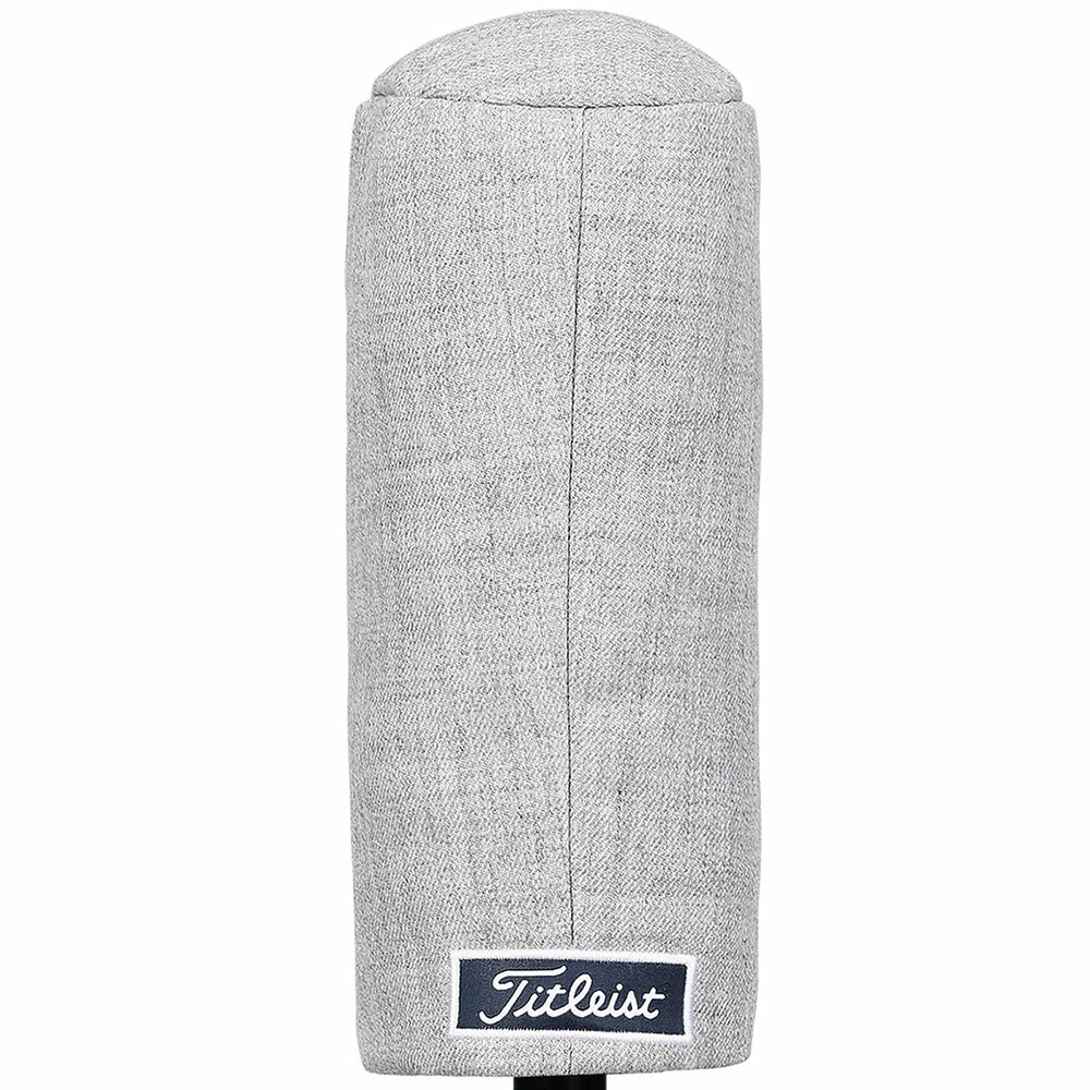Titleist Barrel Twill Headcover - Heathered Grey - Driver 1 Titleist Barrel Twill Headcover - Heathered Grey - Driver