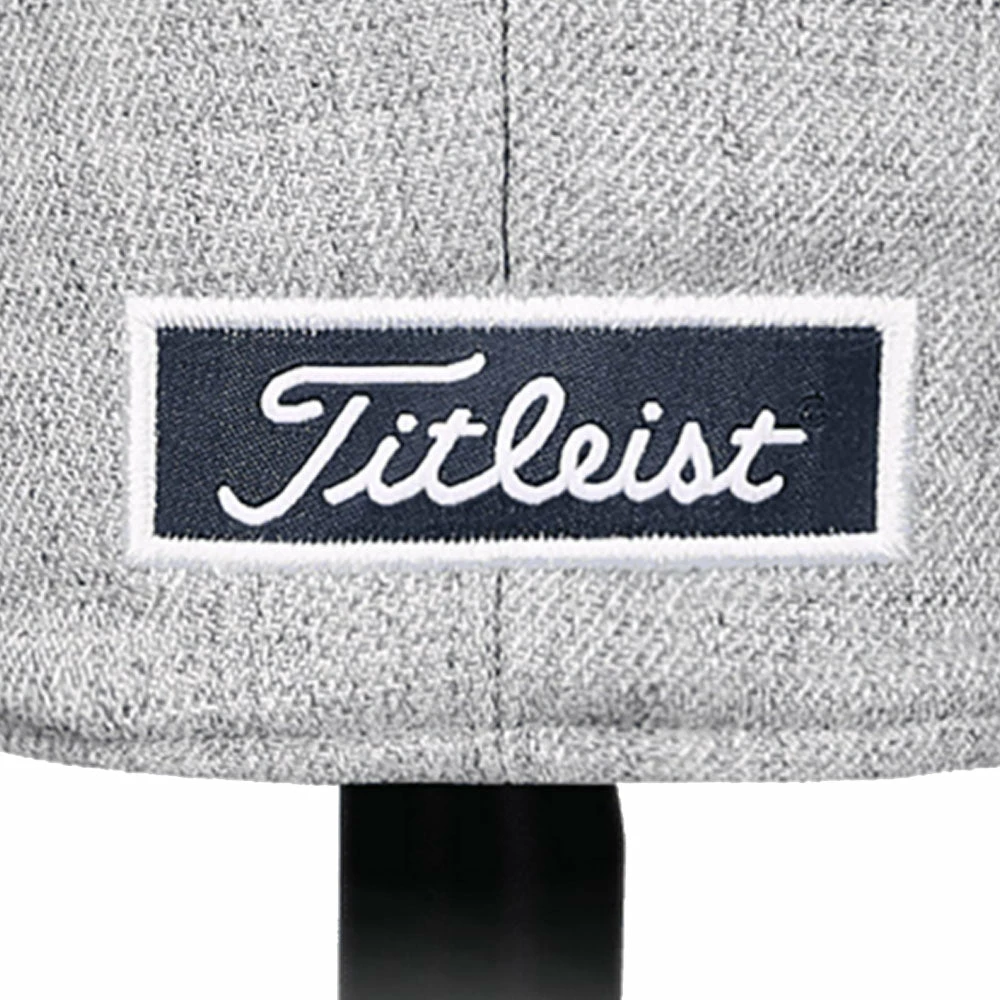 Titleist Barrel Twill Headcover - Heathered Grey - Driver 4 Titleist Barrel Twill Headcover - Heathered Grey - Driver - Image 4