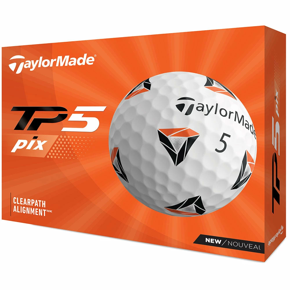TaylorMade TP5 Pix 2.0 Golf Balls - White - 12 Pack 3 TaylorMade TP5 Pix 2.0 Golf Balls - White - 12 Pack - Image 3