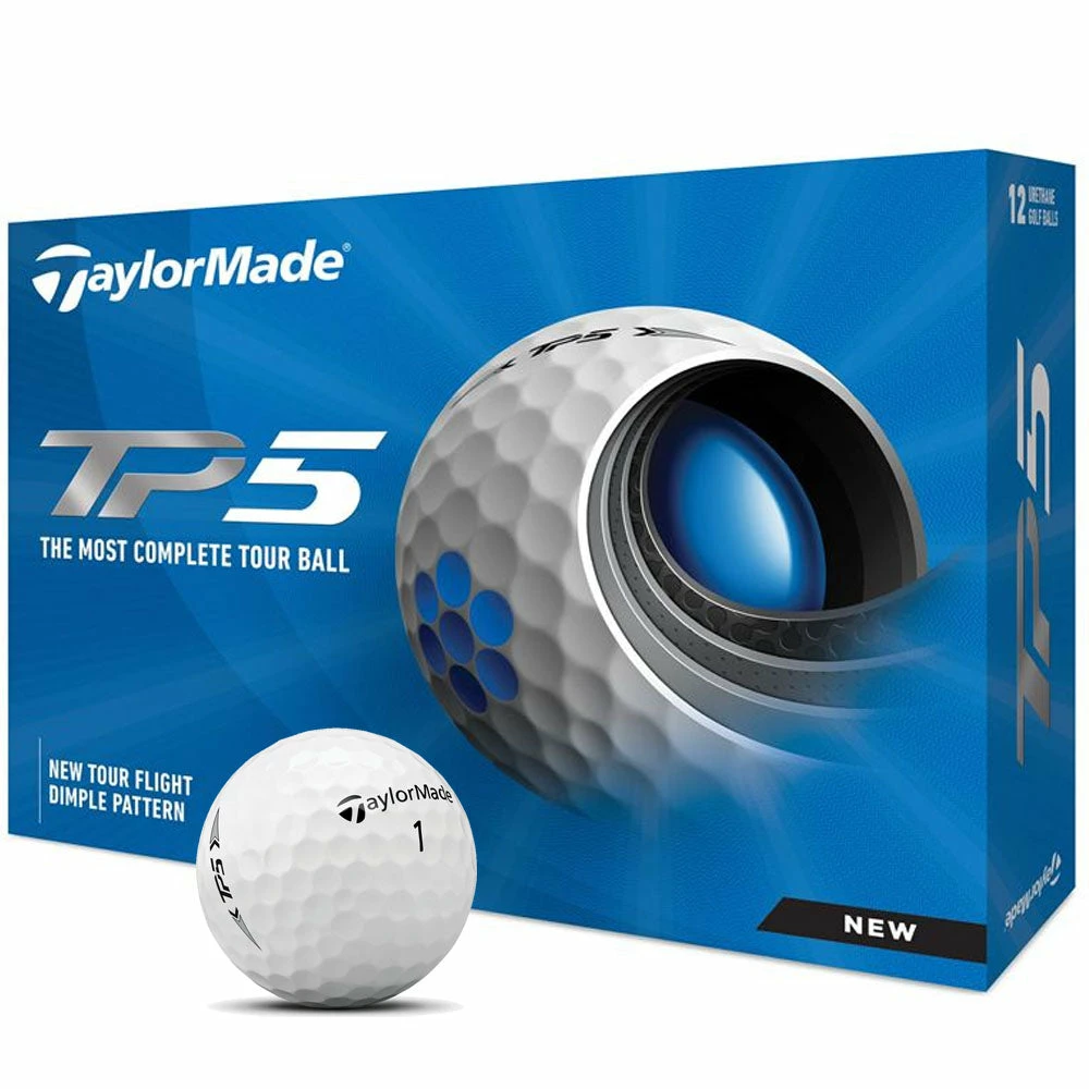 TaylorMade TP5 Golf Balls - White - Double Dozen 9 TaylorMade TP5 Golf Balls - White - Double Dozen - Image 9